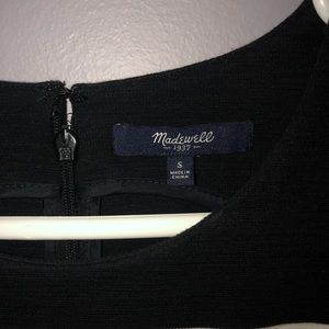 Madewell dress. Black with white stripes.